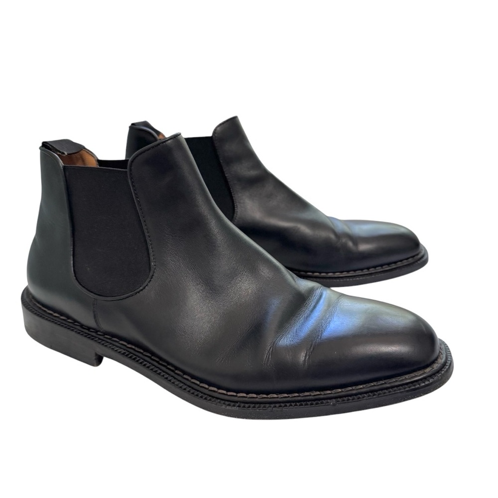 Sutor Mantellassi Leather Chelsea Ankle Boots Italy Dress Boot